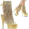 Cheap 😉 Pleaser ADORE-1017RSFT Gold Ankle 🥾 Boots 😍