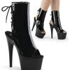Wholesale 🎉 Pleaser ADORE-1018 Black Patent Ankle 🥾 Boots 👍