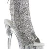 Top 10 👏 Pleaser ADORE-1018G Silver Glitter Ankle 🥾 Boots ✔️