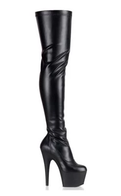 Promo 🛒 Pleaser ADORE-3000 Black / Black Matte Thigh High 🥾 Boots ✨