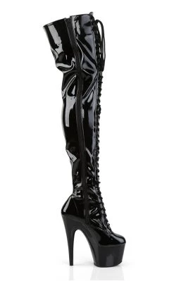 New 🎁 Pleaser ADORE-3023 Blk Str Pat/Blk Thigh High 🥾 Boots 👏 -gothic-alternative-shoes Shop ADORE 3023 Blk Str PatBlk Thigh High Boots Pleaser 5 9d8ea609 d180 485d 8bd5 8979cb118a80 650x