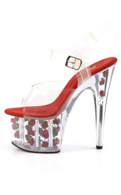 Best deal ✨ Pleaser ADORE-708FL Clr/Red Flowers 👠 Heels ❤️ -gothic-alternative-shoes Shop ADORE 708FL ClrRed Flowers Heels Pleaser 3 6508d0f6 6802 422e a5ee d85a0606246a 650x