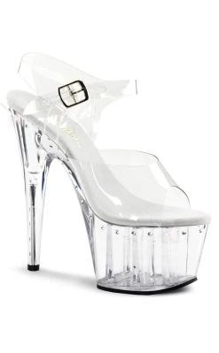 Best Sale 😉 Pleaser ADORE-708LS Clear 👠 Heels 😀