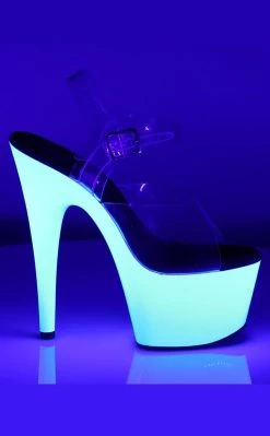 Best deal 😉 Pleaser ADORE-708UV Clear & Neon White 👠 Heels 👏 -gothic-alternative-shoes Shop ADORE 708UV Clear Neon White Heels Pleaser 5 dbf35db6 49ff 4577 9127 91784878b84a 650x