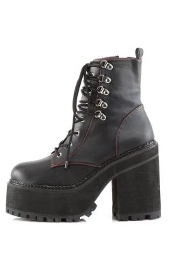 Outlet 🤩 Demonia ASSAULT-100 Black Combat 🥾 Boots 🤩 -gothic-alternative-shoes Shop ASSAULT 100 Black Combat Boots Demonia 3 650x