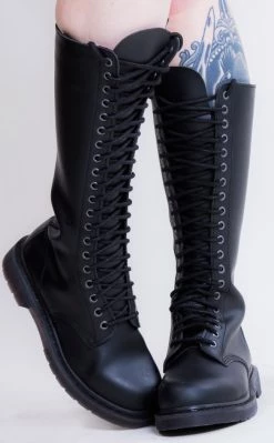 Wholesale 💯 Demonia BOLT-400 Black Knee High 🥾 Boots 👍