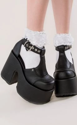 Best Sale 🔥 Demonia CAMEL-103 Vegan Leather Platform Mary Janes 🎉