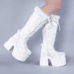 Wholesale ⭐ Demonia CAMEL-311 White Vegan Leather 🥾 Boots 😀 -gothic-alternative-shoes Shop CAMEL 311 White Vegan Leather Boots Demonia 7 1800x