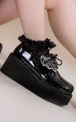 gothic-alternative-shoes Shop -gothic-alternative-shoes Shop CREEPER 205 Black Glitter Vinyl Creepers Demonia 2 c25841a8 d8e0 447e 8fba 2a28566fbefb 650x