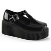 Top 10 🤩 Demonia CREEPER-214 Black Patent Creepers ❤️