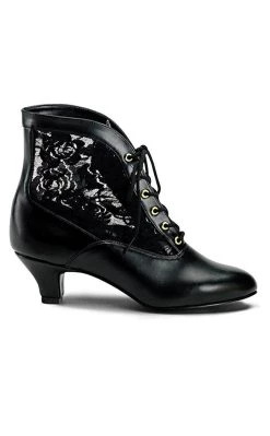 Outlet ⌛ Funtasma DAME-05 Blk Pu-Lace 🥾 Boots 👍