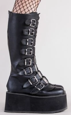 Hot Sale 🎁 Demonia DAMNED-318 Black Vegan Leather 🥾 Boots 🛒 -gothic-alternative-shoes Shop DAMNED 318 Black Vegan Leather Boots Demonia 4 f2df2440 39dc 495a 87b5 4210863eeb96 650x