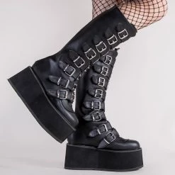 Hot Sale 🎁 Demonia DAMNED-318 Black Vegan Leather 🥾 Boots 🛒 -gothic-alternative-shoes Shop DAMNED 318 Black Vegan Leather Boots Demonia 5 6107c0a9 704d 475e b36f 8dc3de6c493d 1000x