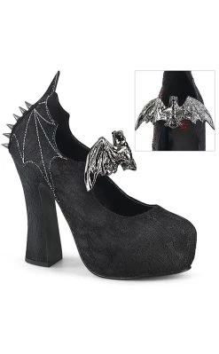 Best reviews of 🔔 Demonia DEMON-18 Black Lace Mary Jane 👠 Heels ✔️