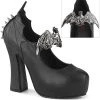 New 🛒 Demonia DEMON-18 Black Mary Jane 👠 Heels 🔔