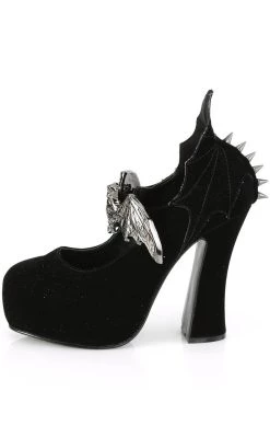 Flash Sale 💯 Demonia DEMON-18 Black Velvet Mary Jane 👠 Heels 🔔 -gothic-alternative-shoes Shop DEMON 18 Black Velvet Mary Jane Heels Demonia 3 650x