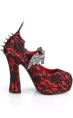 Best reviews of ⌛ Demonia DEMON-18 Red Lace Mary Jane 👠 Heels ⭐ -gothic-alternative-shoes Shop DEMON 18 Red Lace Mary Jane Heels Demonia 5 650x