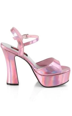 Budget 🎉 Demonia DOLLY-09 Pink Holographic Mary Jane 👠 Heels 🥰 -gothic-alternative-shoes Shop DOLLY 09 Pink Holographic Mary Jane Heels Demonia 5 650x