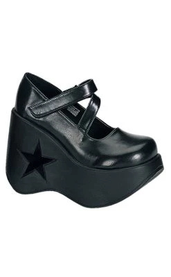 Buy 👏 Demonia DYNAMITE-03 Black Mary Jane Wedge 👠 Heels 💯