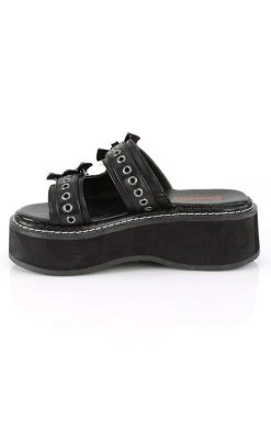Wholesale 😀 Demonia EMILY-100 Black Slide 🩴 Sandals 🛒 -gothic-alternative-shoes Shop EMILY 100 Black Slide Sandals Demonia 3 650x