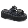 Wholesale 😀 Demonia EMILY-100 Black Slide 🩴 Sandals 🛒