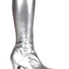 Wholesale 😍 Funtasma EXOTICA-2000 Silver Patent Gogo 🥾 Boots 🎁