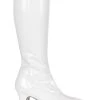 Deals 😀 Funtasma EXOTICA-2000 White Stretch Patent 🥾 Boots 👏