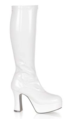 Deals 😀 Funtasma EXOTICA-2000 White Stretch Patent 🥾 Boots 👏