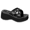Discount 🤩 Demonia FLIP-05 Black Platform Slide 🩴 Sandals ✔️