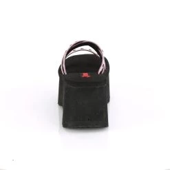 Top 10 🛒 Demonia FUNN-19 Pink Holographic Platform Slide 🩴 Sandals 🌟 -gothic-alternative-shoes Shop FUNN 19 Pink Holographic Platform Slide Sandals Demonia 4 1200x