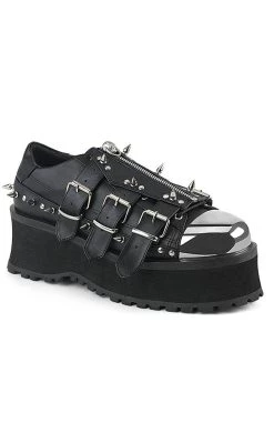 Discount 🎁 Demonia GRAVEDIGGER-03 Black Creepers 😀