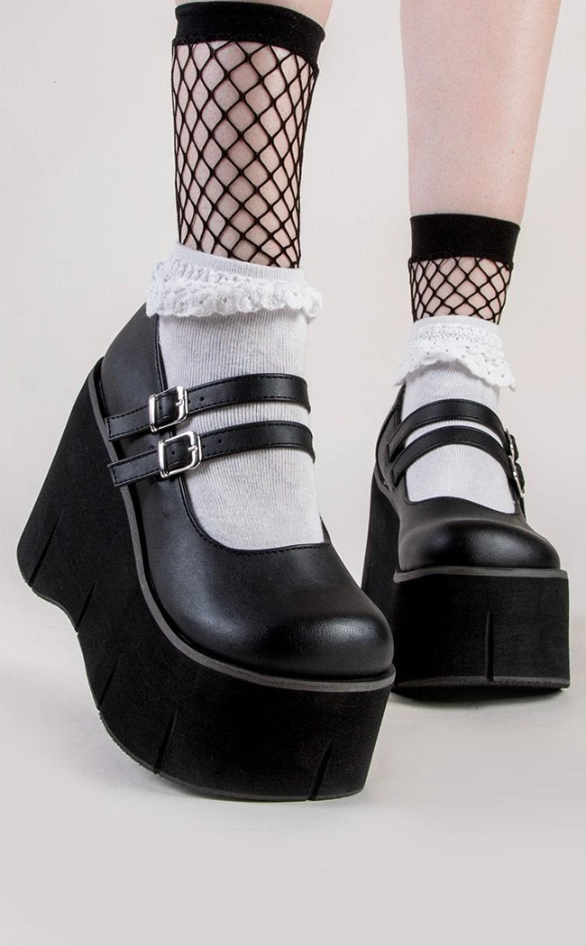 New π₯ Demonia KERA-08 Black Vegan Leather Platform Mary Janes βοΈ 2 New π₯ Demonia KERA-08 Black Vegan Leather Platform Mary Janes βοΈ - Image 2