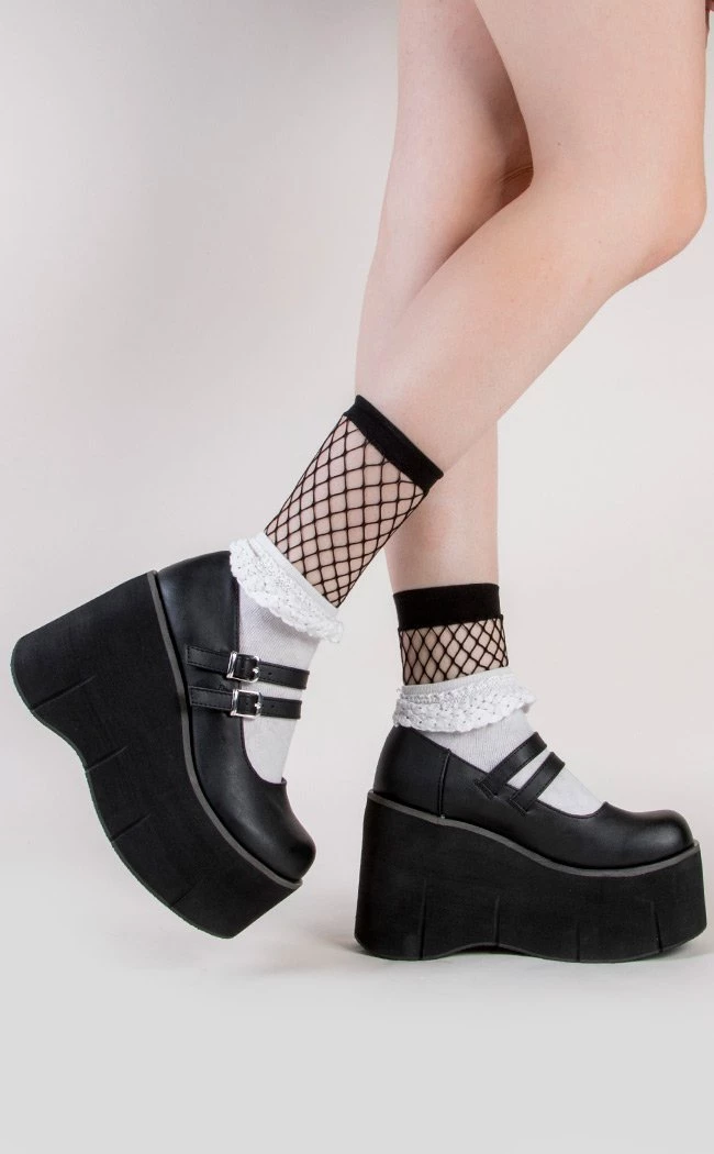 New π₯ Demonia KERA-08 Black Vegan Leather Platform Mary Janes βοΈ 3 New π₯ Demonia KERA-08 Black Vegan Leather Platform Mary Janes βοΈ - Image 3