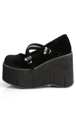 Budget ❤️ Demonia KERA-10 Black Velvet Platform Mary Janes ⌛ -gothic-alternative-shoes Shop KERA 10 Black Velvet Platform Mary Janes Demonia 3 650x