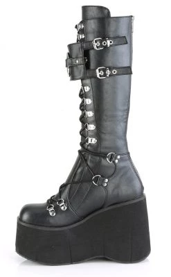 Buy 🎁 Demonia KERA-200 Black Knee High Platform 🥾 Boots 😍 -gothic-alternative-shoes Shop KERA 200 Black Knee High Platform Boots Demonia 4 650x