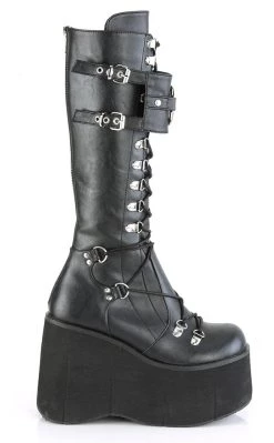 Buy 🎁 Demonia KERA-200 Black Knee High Platform 🥾 Boots 😍 -gothic-alternative-shoes Shop KERA 200 Black Knee High Platform Boots Demonia 6 650x