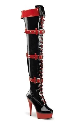 Flash Sale 🤩 Funtasma MEDIC-3028 Black Red Patent Nurse 🥾 Boots 🛒