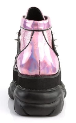 Cheapest ✔️ Demonia NEPTUNE-100 Pink Holographic Platform 👟 Sneaker Ankle 🥾 Boots 👏 -gothic-alternative-shoes Shop NEPTUNE 100 Pink Holographic Platform Sneaker Ankle Boots Demonia 4 650x
