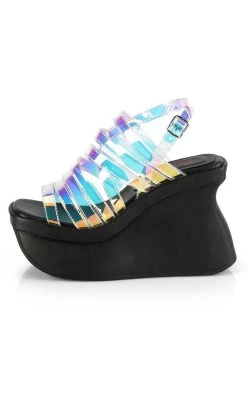 Coupon 🔥 Demonia PACE-33 Transparent Holographic Vegan Wedge 🩴 Sandals 😉 -gothic-alternative-shoes Shop PACE 33 Transparent Holographic Vegan Wedge Sandals Demonia 3 650x