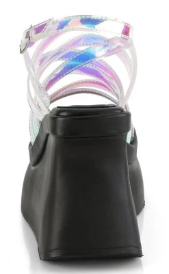 Coupon 🔥 Demonia PACE-33 Transparent Holographic Vegan Wedge 🩴 Sandals 😉 -gothic-alternative-shoes Shop PACE 33 Transparent Holographic Vegan Wedge Sandals Demonia 4 650x