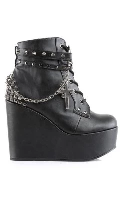 Outlet π Demonia POISON-101 Black Vegan Leather Platform Ankle π₯Ύ Boots 𧨠13 Outlet π Demonia POISON-101 Black Vegan Leather Platform Ankle π₯Ύ Boots 𧨠-gothic-alternative-shoes Shop POISON 101 Black Vegan Leather Platform Ankle Boots Demonia 7 650x