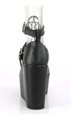 Outlet 👍 Demonia POISON-99-1 Black Vegan Leather Platform Mary Jane Wedges 😉 -gothic-alternative-shoes Shop POISON 99 1 Black Vegan Leather Platform Mary Jane Wedges Demonia 4 650x