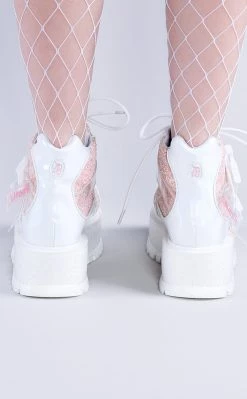 Hot Sale ⌛ Demonia SLACKER-50 White Holo/Multi Glitter Ankle 🥾 Boots 🤩 -gothic-alternative-shoes Shop SLACKER 50 White HoloMulti Glitter Ankle Boots Demonia 5 650x