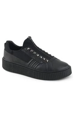 Best reviews of 🛒 Demonia SNEEKER-125 Black Canvas Creeper 👟 Sneakers ❤️