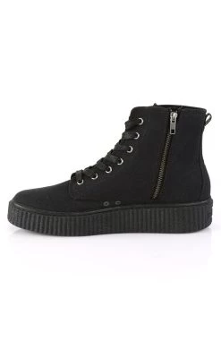 Best deal ✨ Demonia SNEEKER-201 Black High Top Creeper 👟 Sneakers 🌟 -gothic-alternative-shoes Shop SNEEKER 201 Black High Top Creeper Sneakers Demonia 3 650x