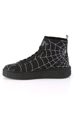 Discount ❤️ Demonia SNEEKER-250 Black High Top Creeper 👟 Sneakers (Last Pair: Size 4M/6W) 🎉 -gothic-alternative-shoes Shop SNEEKER 250 Black High Top Creeper Sneakers Last Pair Size 4M6W Demonia 3 650x