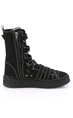 Budget 🔥 Demonia SNEEKER-318 Black Canvas 👟 Sneakers [AU Stock] ⭐ -gothic-alternative-shoes Shop SNEEKER 318 Black Canvas Sneakers AU Stock Demonia 6 650x