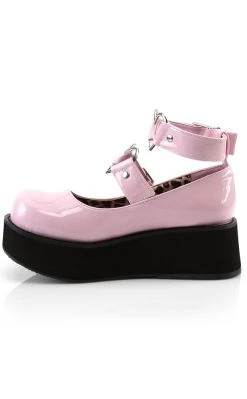 Coupon 😍 Demonia SPRITE-02 Baby Pink Patent Platform Mary Janes 😉 -gothic-alternative-shoes Shop SPRITE 02 Baby Pink Patent Platform Mary Janes Demonia 4 650x