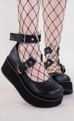 Coupon 😀 Demonia SPRITE-02 Black Vegan Leather Platform Mary Janes 💯 -gothic-alternative-shoes Shop SPRITE 02 Black Vegan Leather Platform Mary Janes Demonia 4 650x