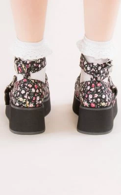 Best deal 🎁 Demonia SPRITE-02 Floral Fabric Platform Mary Janes 😉 -gothic-alternative-shoes Shop SPRITE 02 Floral Fabric Platform Mary Janes Demonia 3 650x